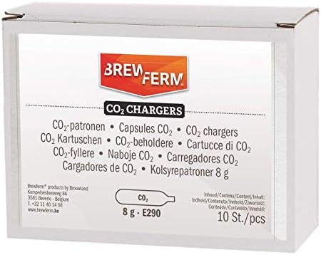 Kayser Siphon de recharge, 7,5 g CO2 (E290), set de 10 pièces, Argent, Or - Nail Gallerys