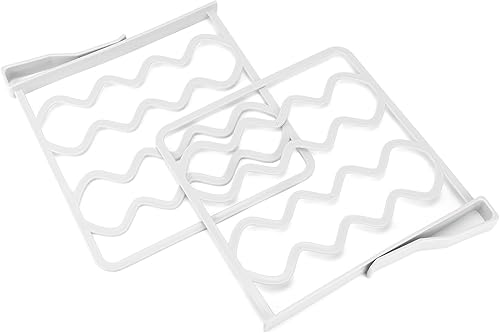 QWORK® 8 pièces séparateurs d'étagère pour Garde-Robe, separateur Etagere, sans perçage, Plastique, pour Organiser Les vêtements, Les Serviettes et Les Livres - Nail Gallerys