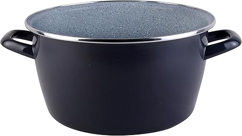 Megafesa Dolomiti - Marmite avec Couvercle en Verre, diamètre 24 cm, Gris Marengo - Nail Gallerys