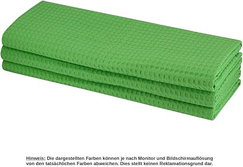 Lot de 6 torchons de cuisine 100 % coton - Vert pomme - Torchon de cuisine - Torchon de nettoyage - Couleur : vert - Nail Gallerys