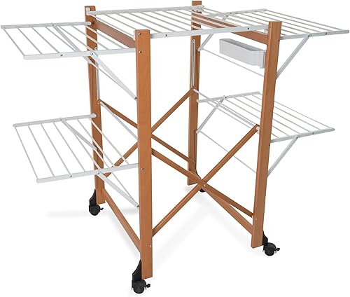 ARREDAMENTI ITALIA AR_IT 606 ALIANTE Cerise Etendoir Extensible Pliable, Bois & Arredamenti Italia AR_IT- 622 ASTIR Planche à Repasser Pliable Hêtre Massif Couleur Cerise 135 x 87 x 45 cm - Nail Gallerys