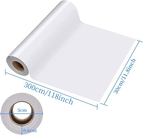 Ruban de Transfert pour Vinyle Rouleau de Ruban de Transfert Transparent pour Adhésif Cricut Silhouette Camée Vinyle Autocollant pour Décalcomanies Enseignes Fenêtres Panneaux - Nail Gallerys