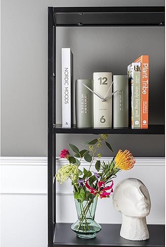 Karlsson KA5756GR Horloge à Poser Trompe-l'oeil Livres Book Vert Carton Rigide et métal H20 x 20 x 15 cm - Nail Gallerys