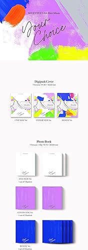 Seventeen - Your Choice [One Side ver.] (8th Mini Album) [Pre Order] CD+Photobook+Folded Poster+Others with Tracking, Extra Decorative Stickers, Photocards - Nail Gallerys