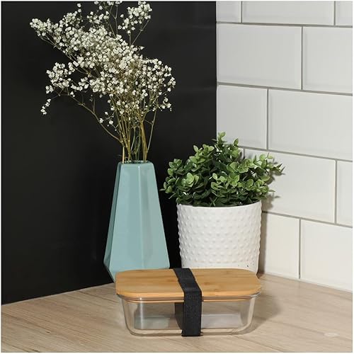 Livoo - Lunch Box MEN385L - 1040ml, Verre Borosilicate, Couvercle hermétique, Four/Micro-Onde - Nail Gallerys