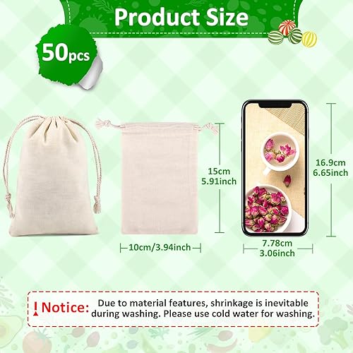 ihaspoko Lot de 20 sachets en coton - 25 x 30 cm - Petits sacs avec cordon de serrage - Pour bijoux, cadeaux d'invités et artisanat Dly - Nail Gallerys