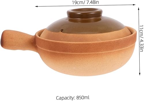 OKUMEYR Marmite Argile Traditionnelle Chinoise Casserole Céramique Pour Cuisine Ustensile De Cuisson Polyvalent Pour Ragoûts Et Plats À Emporter Résistante Chaleur Et Facile À Nettoyer - Nail Gallerys