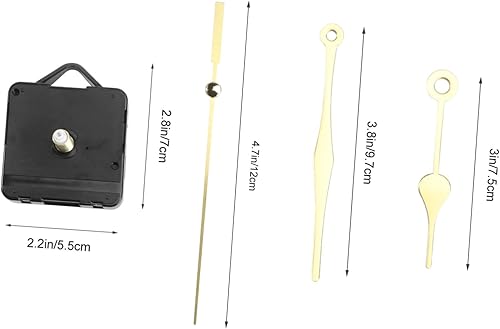 SHINEOFI Horloge Silencieux avec Aiguilles Dorées Accessoires DIY pour Horlogerie Murale Kit Élégant sans Pile - Nail Gallerys