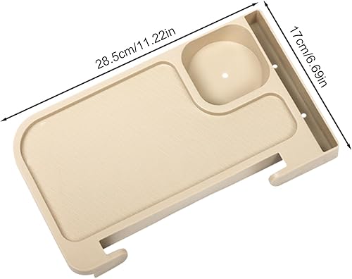 Gvblkq Plateau latéral pour chaise, porte-bouteille d'eau, organiseur de collation en polypropylène, s'adapte à la plupart des chaises, fixation d'étagère latérale, plateau de rangement pour - Nail Gallerys