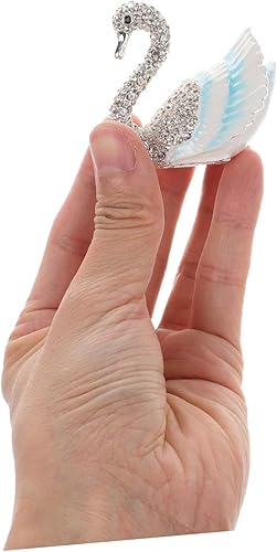 Veemoon Boîte À Bijoux Cygne Pailletée Avec Strass Support De Bijoux Décoratif Pour Femme Et Fille Pour Rangement De Bagues Et Petits Trésors Bleu Ciel - Nail Gallerys