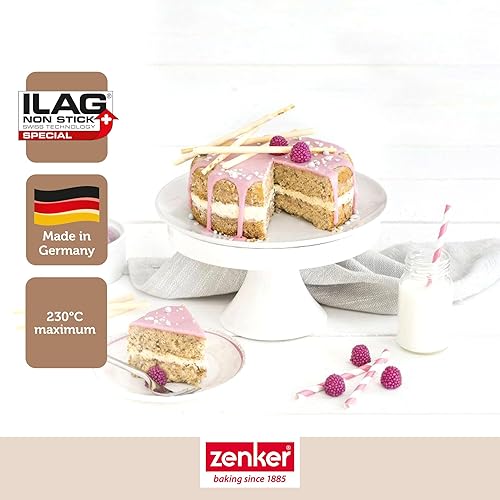 Zenker 7683 Mini moule à manqué, mini moule rond, moule à manqué à charnière, moule à gâteau, Acier inoxydable, Noir, 18,5 x 18,5 x 6,5 cm - Nail Gallerys