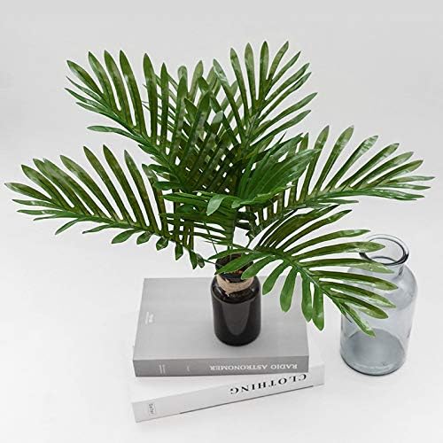 Shiwaki 5 PCS Plantes Artificielles Feuilles Décorations Faux Grandes De Palmier Tropical Imitation Fougères Plantes pour La Maison Cuisine Fête Arrangement De Fleurs Décorations De Mariage - Nail Gallerys