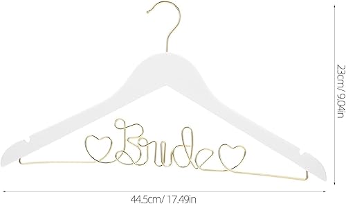 Abaodam Rack de vêtements d'alphabet Anglais Cintre de bébé cintres de mariée pour Robe de mariée Cintre de mariée Cintre de Robe de mariée pour la mariée Cintre pour Robe Le Fer Blanche - Nail Gallerys