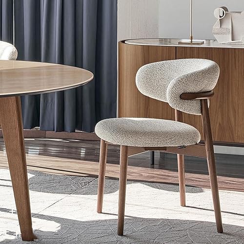 Lot de 4 chaises de salle à manger, chaises latérales modernes sans accoudoirs, chaise de loisirs simple, chaise de maquillage confortable pour cuisine, salon, salle à manger (couleur : beig - Nail Gallerys