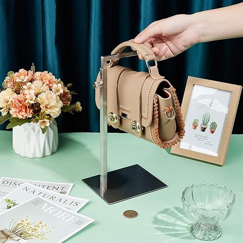 UNICRAFTALE 1Pcs Présentoir de Sac à Main Support de Sac à Main Acier Inoxydable à Hauteur Réglable pour Présentoir de Sac à Main Support de Suspension pour Sac à Main Présentoir de Bijoux - Nail Gallerys