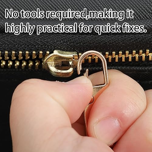 20 Pièces Tirettes de Réparation Fermeture Eclair,Détachable Zipper Fixateur Tête,Métal Zipper Pull,Tirette Fermeture Eclair Remplacement,pour zip valise bottes veste sac à dos - Nail Gallerys