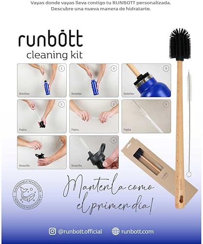 RUNBOTT Set de brosses 972075 Noir - Nail Gallerys