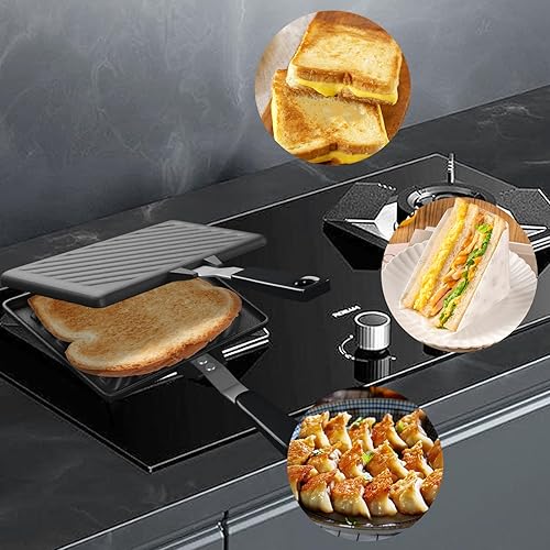 Moule à sable grillé, moule à toastie de camping anti-adhésif avec poignées résistantes à la chaleur, conductivité thermique rapide, poêles de cuisson Ridge Monkey pour petit déjeuner en famille - Nail Gallerys