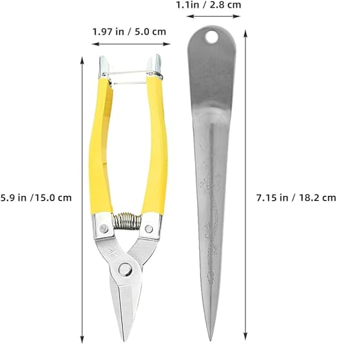 Operitacx 1 Jeu Outils de tissage du rotin outils menuisier outils menuiserie kit de vannerie matériel de réparation en osier entraver Ciseaux outil de réparation de panier en osier manuel - Nail Gallerys