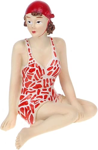 Quaytrader Glamorous Lot de 3 baignoires de bain pour femme Motif plage Rouge Blanc Bleu 10,5 cm - Nail Gallerys