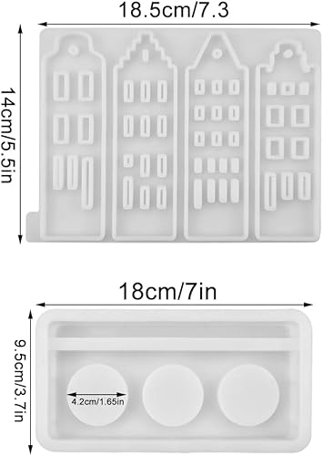 WakiHong 2 PCS Moule à Bougie Pour Mouler Ougeoir en Silicone Avec Bougeoir Moules en Silicone 3D Pour Maison pour Bricolage,Bougies,Savon,Plâtre. - Nail Gallerys