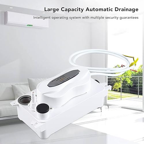 Pompe à Condensats HAVC, 100‑240V 100L/H Pompe D'élimination Automatique des Condensats avec Interrupteur de sécurité, élimination des Condensats AC pour Climatiseur, Four - Nail Gallerys