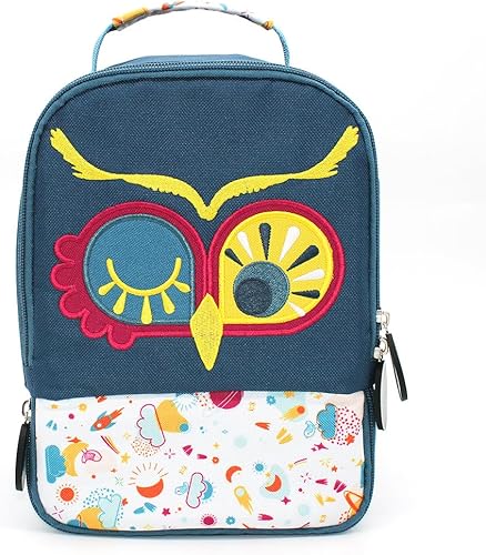 LES DÉGLINGOS - Sac A Dos Enfant Isotherme 2 Compartiments - Pique-Nique et goûter - Voyage - Isolant PEVA - 26cm - Nail Gallerys