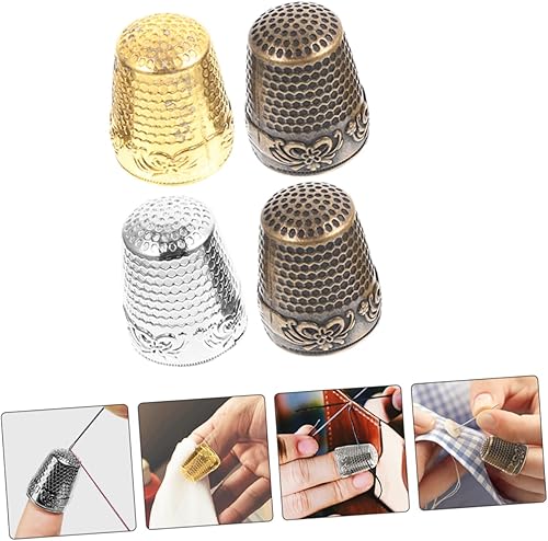 NUOBESTY 20 Pièces Coudre des doigtiers avec dé à coudre Protège-doigts Thimble en cuivre accessoire de couture dé à coudre de protection des doigts outils de couture bricolage dés à coudre - Nail Gallerys