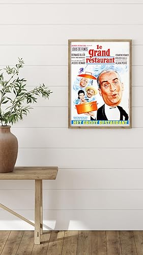SUCCESS STORY Poster LE GRAND RESTAURANT, LOUIS DE FUNES Affiche film, Vintage, Déco murale (60X80) HQ (sans cadre) - Nail Gallerys