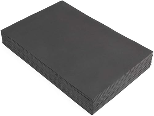 ewtshop® Lot de 20 feuilles de caoutchouc mousse Noir Format : 21 x 29,7 cm DIN A. - Nail Gallerys