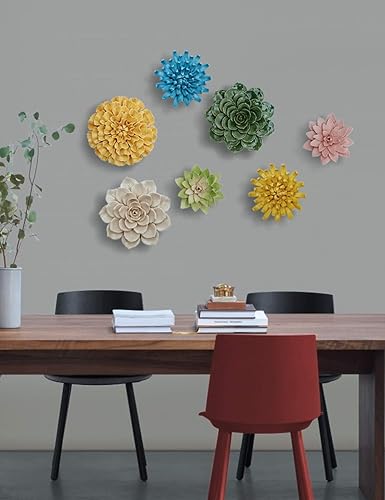 SEINHIJO Décoration Murale Wall Décor Fleur Cadeau Figurine Moderne Sculpture Arts Maison Statue Céramique 13cm - Nail Gallerys