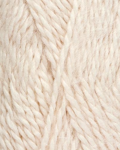 Pingouin - Pelote de Laine PINGO Queen - Laine à Tricoter - 10% alpaga,90% Acrylique - Aiguille n°6 - Couleur Vanille - Nail Gallerys