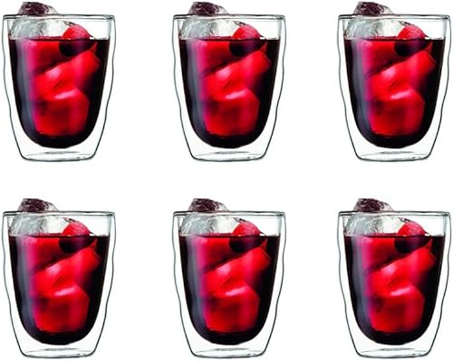 BODUM - 10485-10-12 - PILATUS Set 6 verres double paroi - 0,35 L - Nail Gallerys