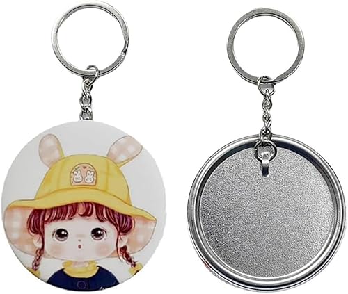 Sujurio Fournitures de Porte-Clés pour Fabricant de Boutons, Kit de Fabrication de Broches 58 Mm/2,25 Pouces pour Machine à Fabriquer des Boutons, Ensembles de Badges de Boutons en Métal - Nail Gallerys