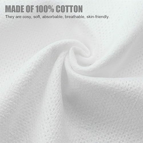 Retoteng Serviettes compressées Lingettes humides Papier Serviette pour le visage Mouchoirs pour pcs Soins du visage Maquillage de voyage Sports de plein air, 100 pcs Développer à 20 x 22 cm Blanc - Nail Gallerys