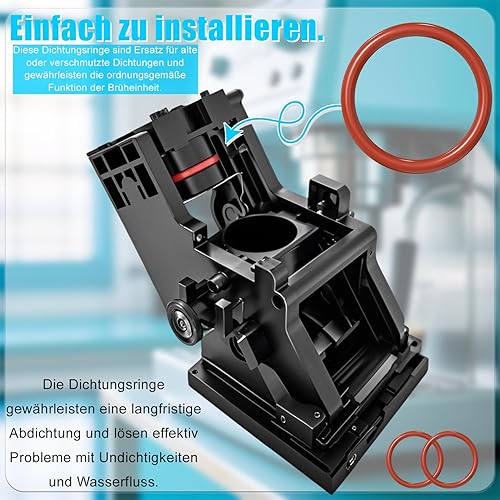 joints toriques pour machine à café Philips - Pièces de rechange en silicone pour groupe café - Valve de support, valve à vapeur et valve d'écoulement (15) - Nail Gallerys