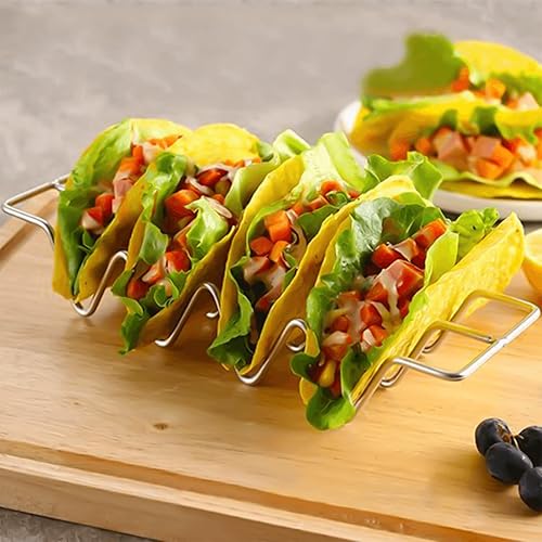 Lot de 3 supports à queues en acier inoxydable 304, support de plateau, support de nourriture en forme de vague, ensemble de support pour sandwichs hot-dogs - Nail Gallerys