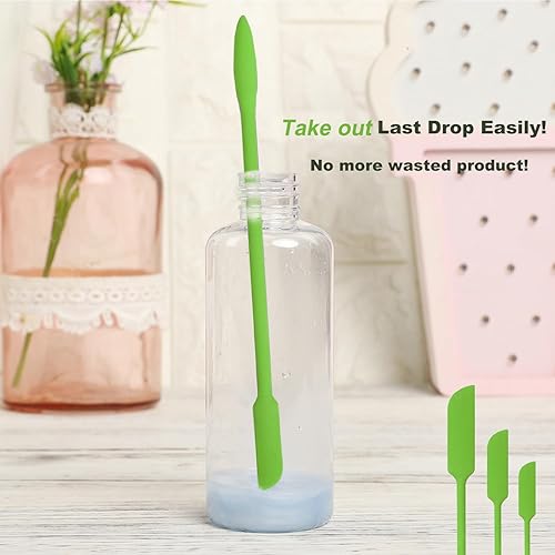 8pcs Mini spatules en Silicone, Spatules de Maquillage, Souple Patisserie Spatule, Cuillère Spatule, Violet - Nail Gallerys