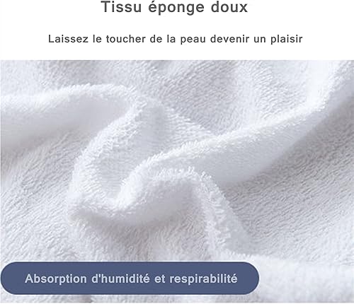 HNTYSM Imperméable Protège Matelas 180x190 Bonnet 20 cm Drap Housse 180x190 Housse Matelas Lit Adulte et Enfant,Couvre Matelas Alèse Respirante Hypoallergénique Anti-Acarien,Blanc - Nail Gallerys