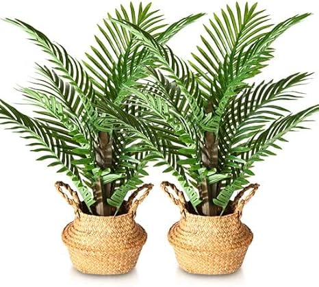 Kazeila Palmier Artificiel 70cm Plantes Artificielles Deco Fausse Plantes Plante Artificielle Grande pour Décoration Interieur Exterieur Maison Bureau(1Pack) - Nail Gallerys