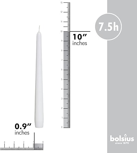 Bougies coniques 10 po (10 Count-ivoire) - Nail Gallerys