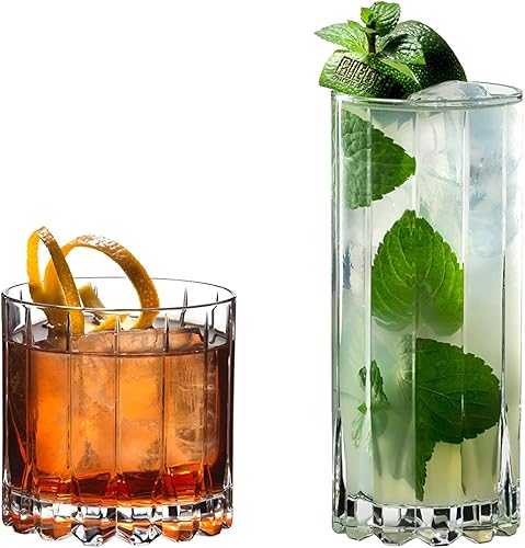 RIEDEL 5417/57 Drink Specific Glassware Rocks & Highball, verre, transparent - Nail Gallerys