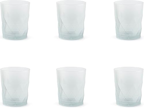 Excelsa Luxor Ice Lot de 6 verres Blanc - Nail Gallerys