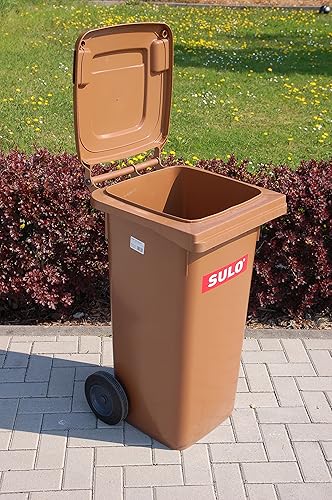 Poubelle Poubelle 120 l Marron - Nail Gallerys