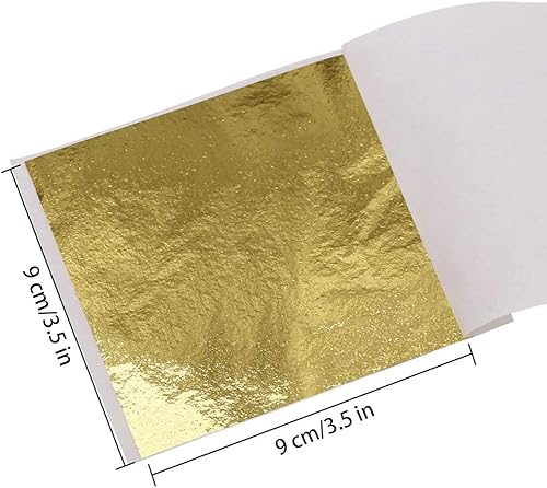 300 Pièces Feuille Dorée Multicolore Feuille d'Or, Feuilles De Feuille d'Or D'Imitation, Imitation Feuille d'Or, pour Décoration Artistique, L'Artisanat, Dorure, Meubles, Bricolage (6 Couleurs) - Nail Gallerys