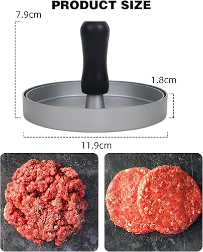 Moule Steak Haché en Aluminium, Presse Steak Haché, Steack Haché, Presse Hamburger, Moule a Steak Haché, Moule Burger, Ustensiles De Cuisine pour Faire De Délicieux Hamburgers, Galettes Et Barbecues - Nail Gallerys