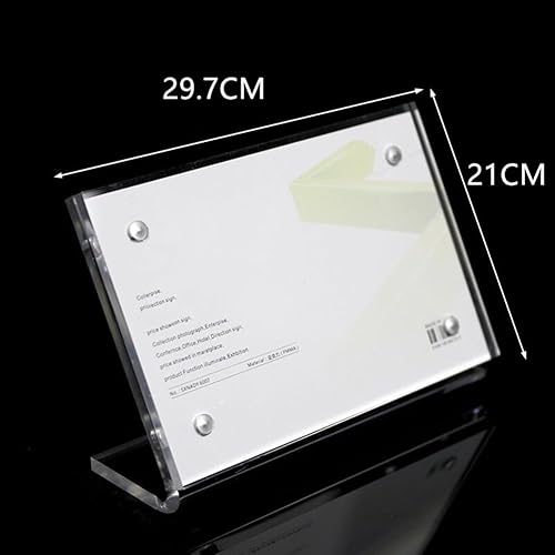 KAWASIMAYA Presentoir a4 Chevalet de Table s Plaque Transparent Porte Vue a5 Porte Photo Porte Menu Restaurant Support Feuille a4 Transparent Support Affiche Porte Affiche a4 Support D'affiche - Nail Gallerys