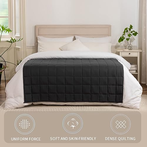 Good Nite Couverture Lestée Couverture Pondérée 125 x 150 cm Plaid Lesté Couverture Lourde avec Perles de Verre Weighted Blanket Gris 4 kg 125 x 150 cm - Nail Gallerys