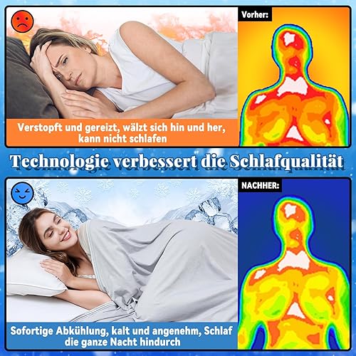 JONRRYIN Couverture Rafraîchissante en Bambou, Couvertures Légères Et Respirantes pour L'été, Couverture en Fibre de Bambou, Couette pour climatisation pour Enfant et Adult (02, 150 * 200cm) - Nail Gallerys