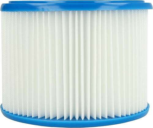 vhbw 4x filtre plissé compatible avec Nilfisk Attix classe de poussière M, 50-2H PC/XC, 7, 791-2M/B1, 50-2M PC, 791-21 EC aspirateur - blanc/bleu - Nail Gallerys
